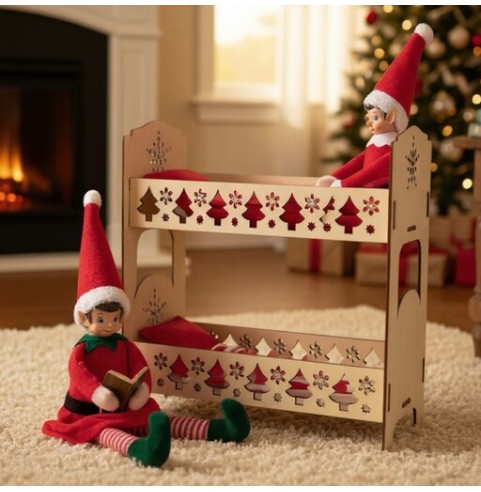 Lit Superposé Bois Personnalisé Lutins Farceurs...