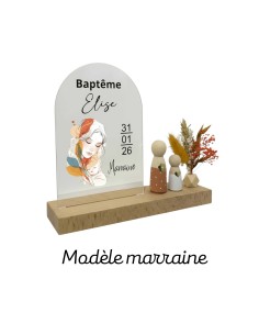 Cadeau de Baptême Personnalisé Parrain Marraine... 2