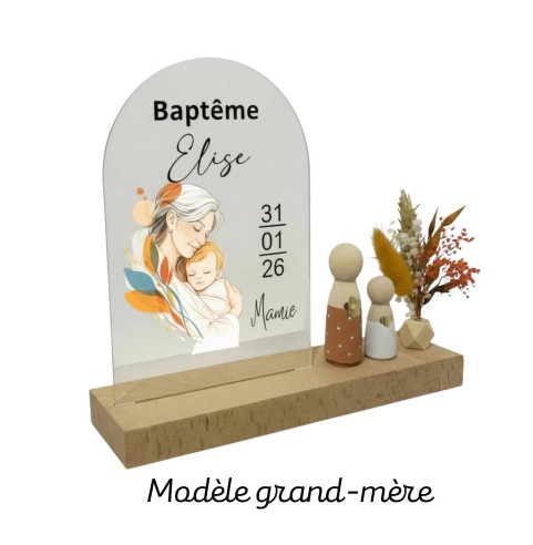 Cadeau de Baptême Personnalisé Parrain Marraine...