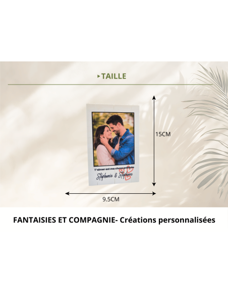 Cadre photo puzzle personnalisé en briques de construction