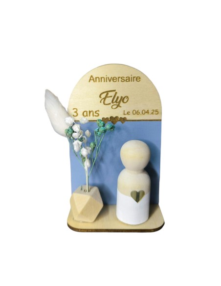 Cadeau Invité Fleuri Personnalisé : Alternative Dragées Baptême, Communion, Mariage