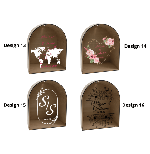 URNE MARIAGE ALCÔVE PERSONNALISÉE