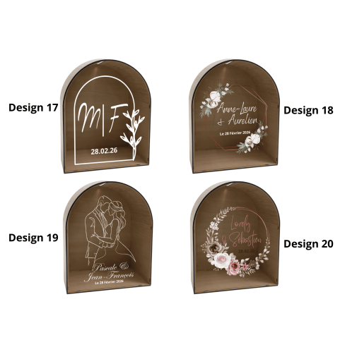 URNE MARIAGE ALCÔVE PERSONNALISÉE
