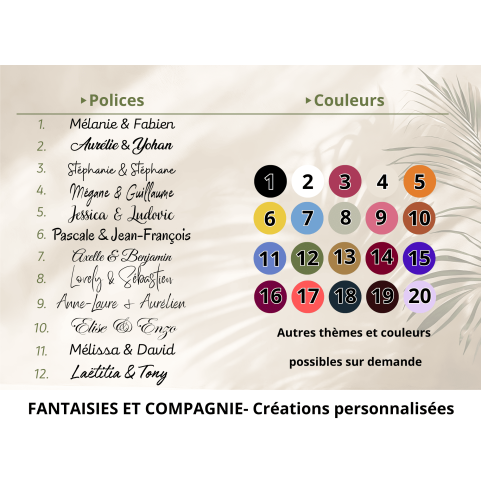 URNE MARIAGE ALCÔVE PERSONNALISÉE