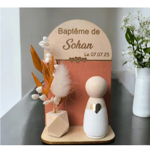 Cadeau Invité Fleuri Personnalisé : Alternative Dragées Baptême, Communion, Mariage