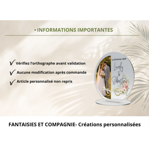Support alliances mariage personnalisé en...