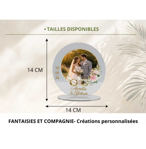 Support alliances mariage personnalisé motif...