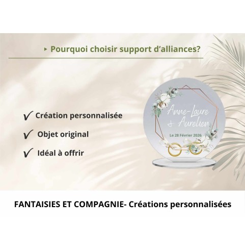 Support alliances mariage personnalisé en...