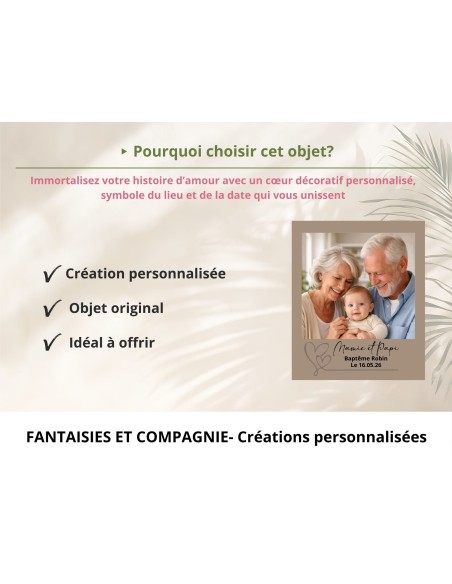 Cadeau Photo Personnalisé-Baptême Communion Souvenir Acrylique