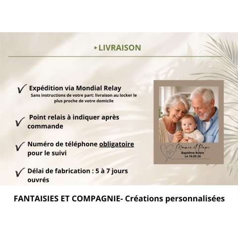 Cadeau Photo Personnalisé-Baptême Communion...