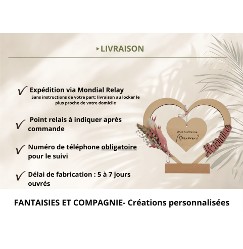 Cadre en Bois Personnalisé Parrain Marraine -...