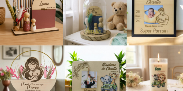 Cadeaux de baptême : 6 idées uniques pour remercier parrains et marraines