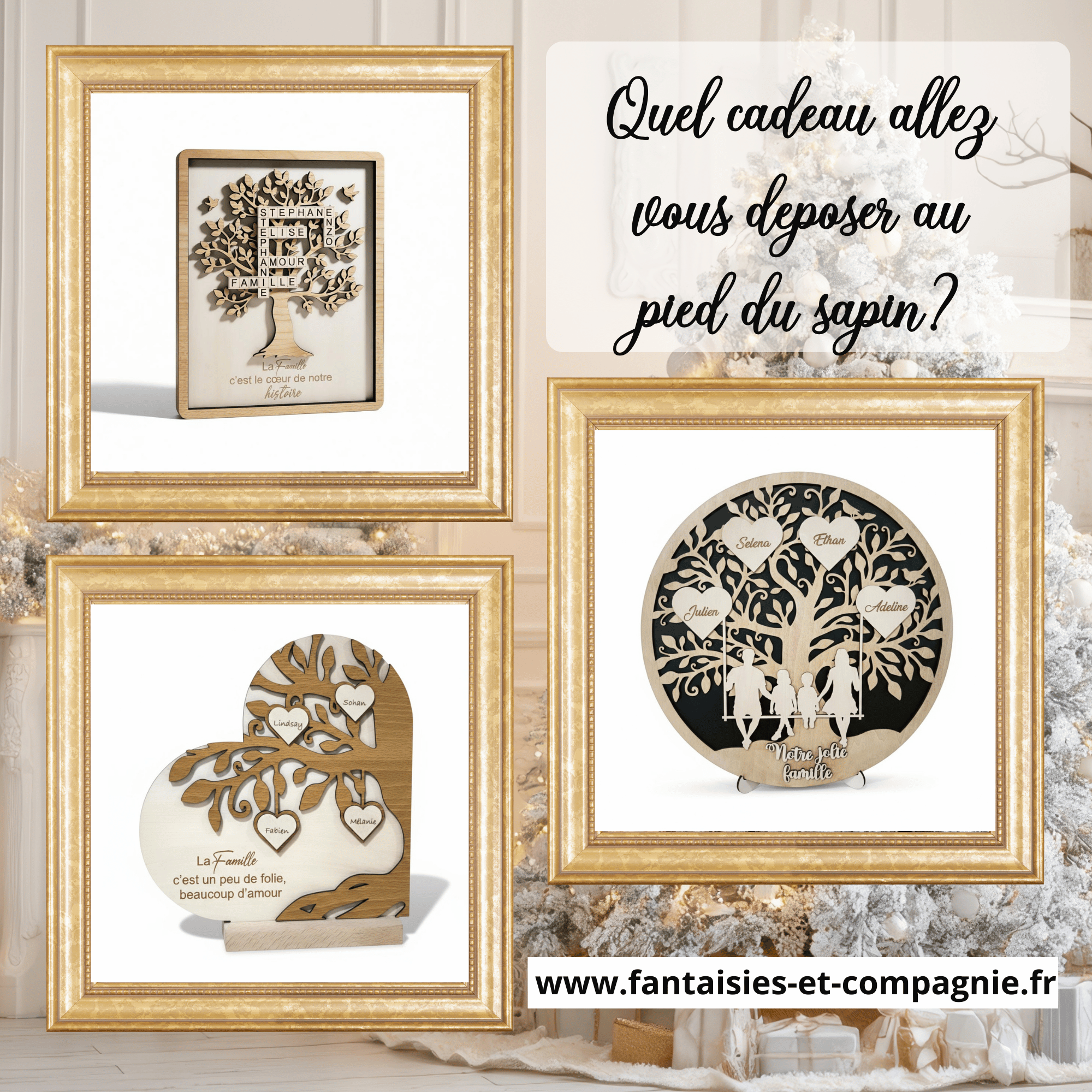 Le Cadeau Parfait pour Noël : 3 Arbres de Vie Personnalisés qui Racontent l'Histoire de Votre Famille